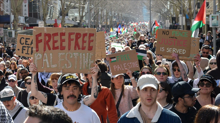 Avustralya'da Gazze protestoları yüzüncü haftasına girdi