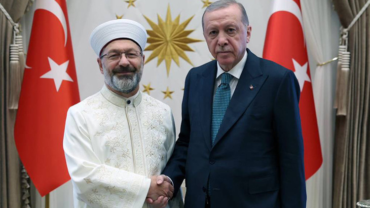 Cumhurbaşkanı Erdoğan, Ali Erbaş’ı kabul etti