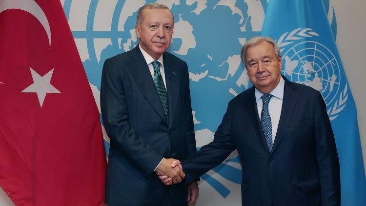 Cumhurbaşkanı Erdoğan, BM Genel Sekreteri Guterres ile görüştü