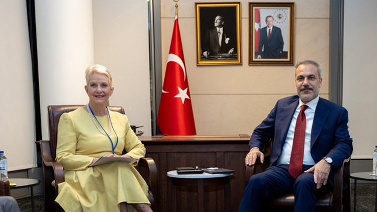 Dışişleri Bakanı Hakan Fidan, BM Dünya Gıda Programı yetkilisi McCain ile görüştü