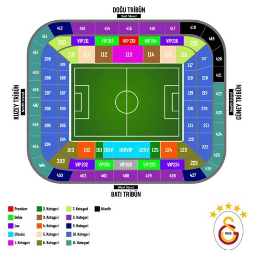 GALATASARAY LİVERPOOL MAÇI BİLET FİYATLARI VE STADYUM OTURUM PLANI