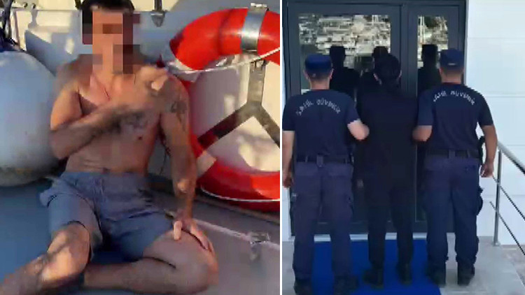 Yüzerek Yunan adasına kaçmaya çalıştı!