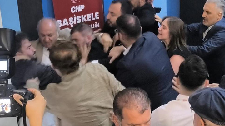 CHP Başiskele ilçe kongresinde kavga
