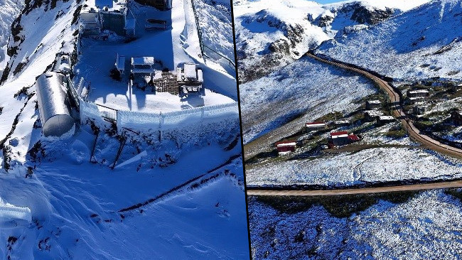 Kar yağışı başladı! Her yer beyaza büründü