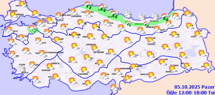 BUGÜNÜN HAVA DURUMU RAPORU 5 EKİM 2025 PAZAR SON DAKİKA || Bugün hava nasıl olacak, hangi illerde yağmur var, İstanbulda yağmur yağacak mı Meteorolojiden bu iller için sağanak yağış uyarısı BUGÜNÜN HAVA DURUMU RAPORU 5 EKİM 2025 PAZAR SON DAKİKA || Bugün hava nasıl olacak, hangi illerde yağmur var, İstanbulda yağmur yağacak mı Meteorolojiden bu iller için sağanak yağış uyarısı