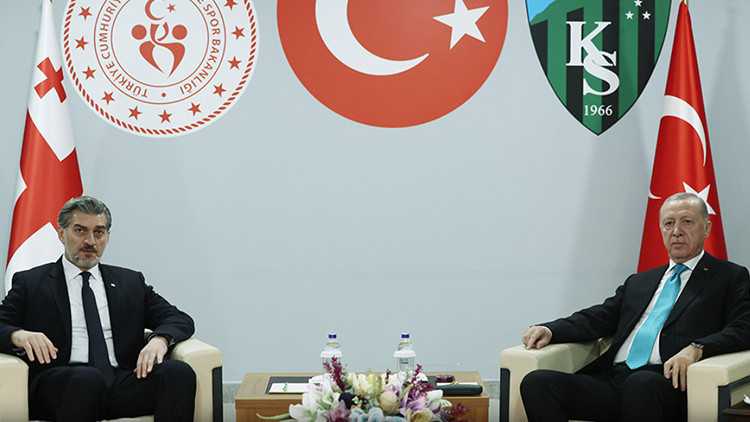 Cumhurbaşkanı Erdoğan, Gürcistan Cumhurbaşkanı Kavelaşvili ile görüştü