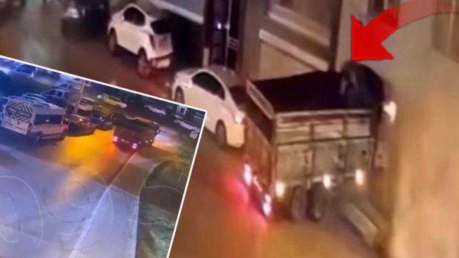 Freni boşalan kamyon eve girdi! 'Kaza yarım saat önce olsa bu röportajı veremeyecektik'