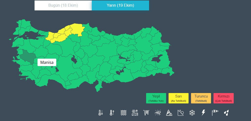 HAVA DURUMU BUGÜN 19 EKİM 2025 PAZAR || Bugün hava nasıl olacak, yağmur yağacak mı İstanbullular dikkat: Sağanak yağış uyarısı Meteoroloji hava durumu il il tahminleri