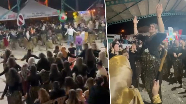 Bıyıkali Mahallesi'nde ilk kez yapıldı! Binlerce kişi Şalvar Gecesi için geldi.