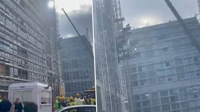 Bahçelievler'de inşaatın yük asansörü düştü: 4 yaralı