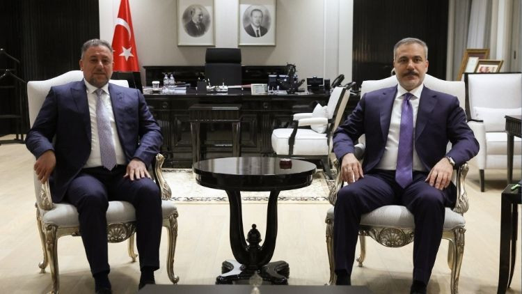 Dışişleri Bakanı Fidan, Irak Egemenlik Partisi lideri Hançer’i kabul etti Dışişleri Bakanı Fidan, Irak Egemenlik Partisi lideri Hançer’i kabul etti