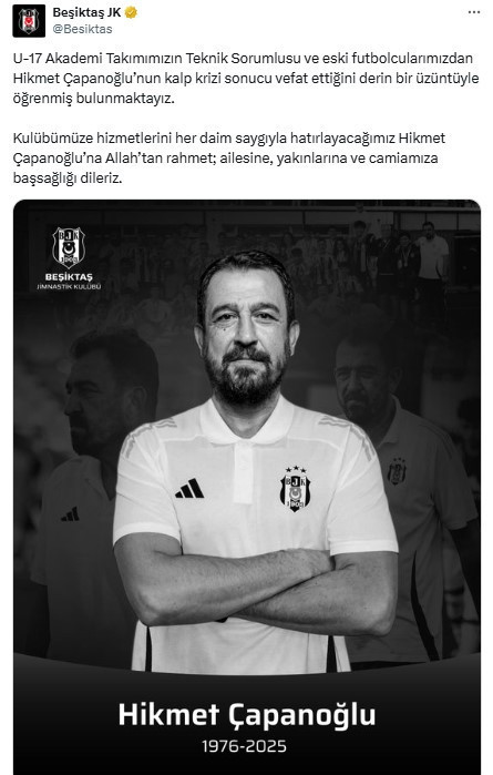 Hikmet Çapanoğlu neden öldü, hastalığı neydi? Beşiktaş Eski Futbolcusu Hikmet Çapanoğlu hayatı merak ediliyor - 1. Resim