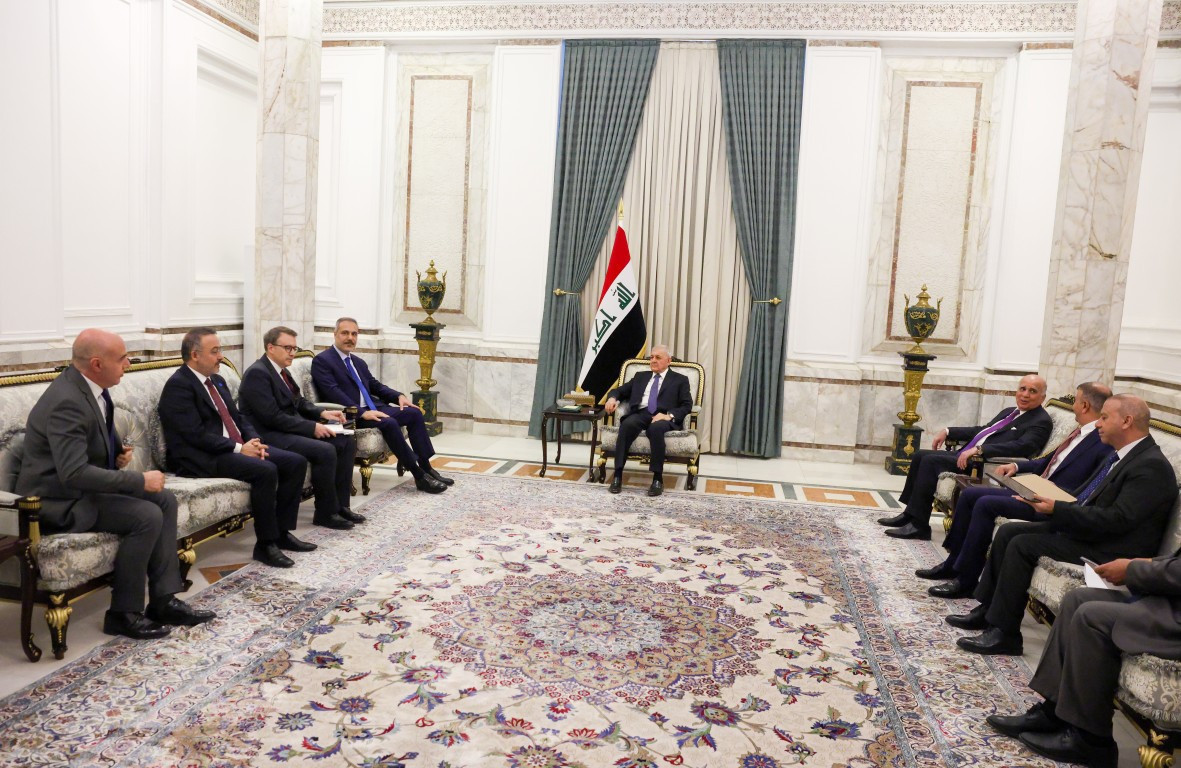 Dışişleri Bakanı Hakan Fidan, Irak Cumhurbaşkanı Reşid tarafından kabul edildi