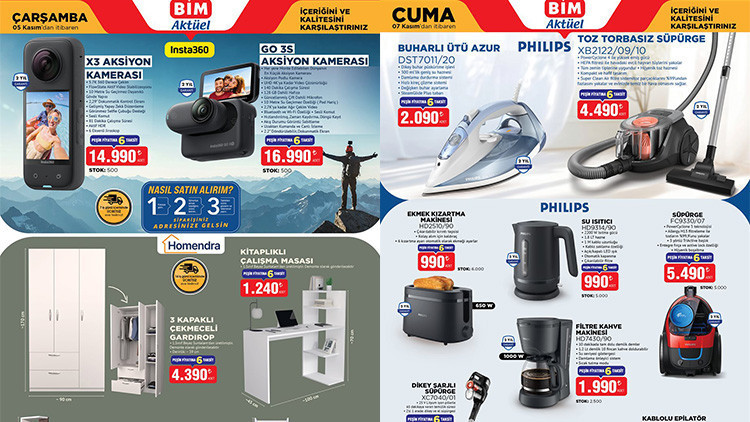 BİM ONLİNE SATIŞTA! BİM AKTÜEL ÜRÜNLER 5-7 KASIM 2025 KATALOĞU || Bim'de bu hafta hangi ürünler var? Bim broşürü Aksiyon Kamerası, Para Sayma Makinesi getiriyor!