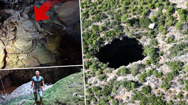 90 metrelik obruğa indi! 'Girme, çıkamazsın' dediler dinlemedi gördüklerine inanamadı: 'Hiç böyle bir şeyle karşılaşmadım'