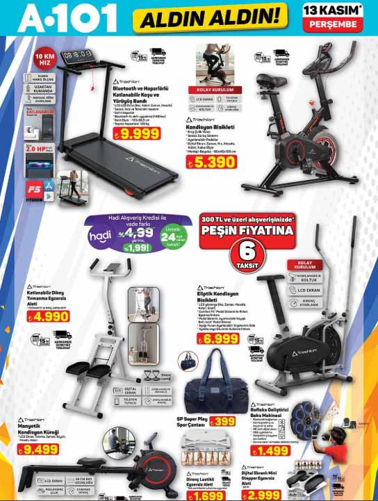 SATIŞTA A101 ALDIN ALDIN KATALOĞU BU HAFTA 13 KASIM 2025 || A101 aktüel afişi bu Perşembe ürünleri neler A101 broşürü ile kondisyon bisikleti, para sayma makinesi, katlanır koşu bandı ve epilasyon seti raflara geldi