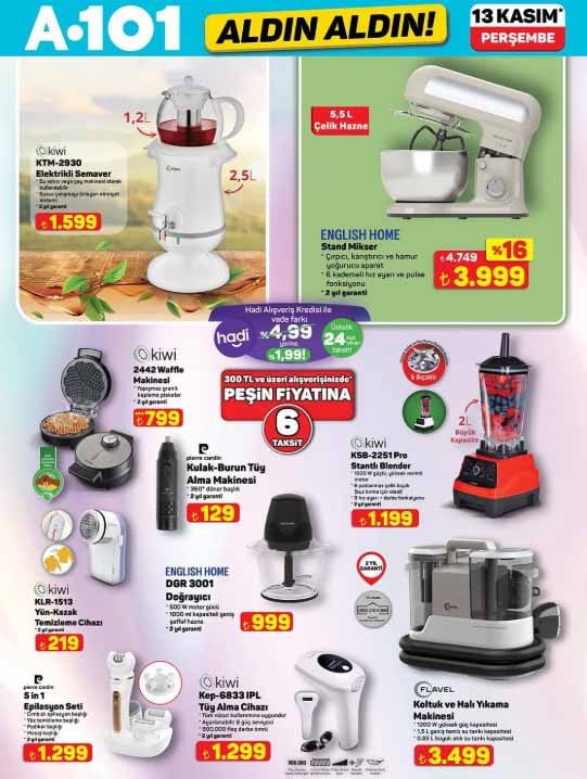 SATIŞTA A101 ALDIN ALDIN KATALOĞU BU HAFTA 13 KASIM 2025 || A101 aktüel afişi bu Perşembe ürünleri neler A101 broşürü ile kondisyon bisikleti, para sayma makinesi, katlanır koşu bandı ve epilasyon seti raflara geldi