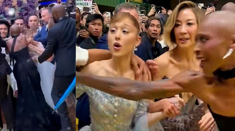 Kırmızı halı karıştı... Hayranı ünlü oyuncuya pusu kurdu!