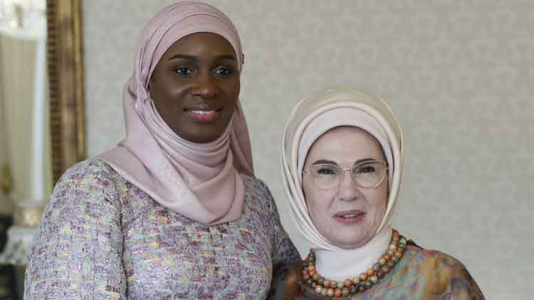 Emine Erdoğan, Senegal Cumhurbaşkanının eşi Faye ile görüştü