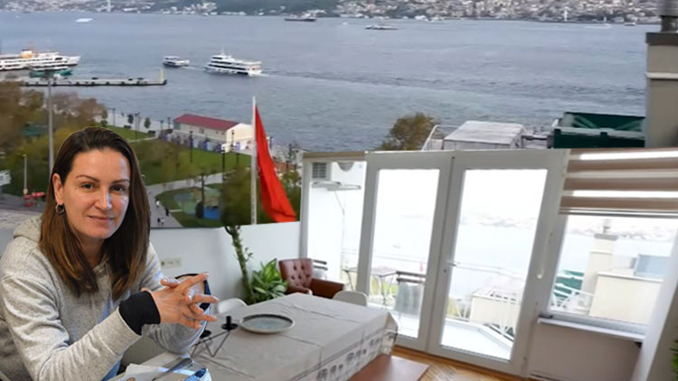 Ünlü oyuncu 3 oda 1 salon bu evde yaşıyor... İstanbul ayaklarının altında!