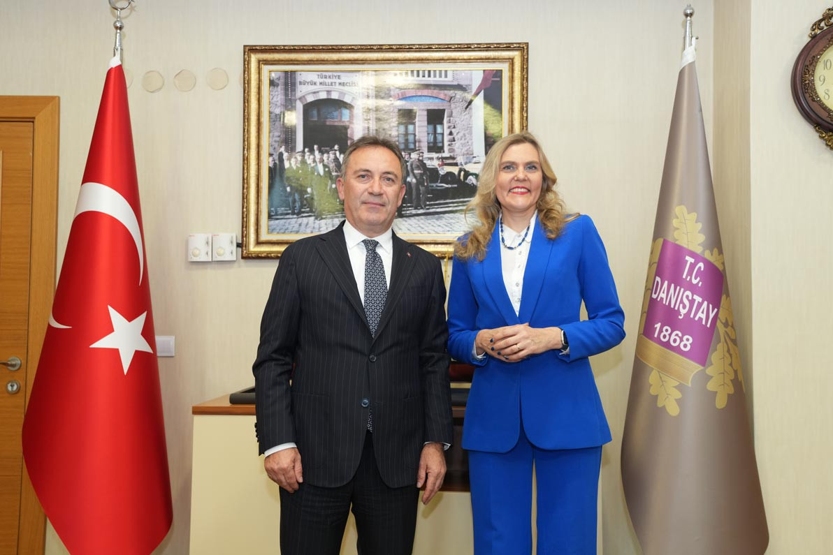 Danıştay Başsavcısı Erkan, Estonya Yüksek Mahkemesi Üyesi Laffranque ile görüştü