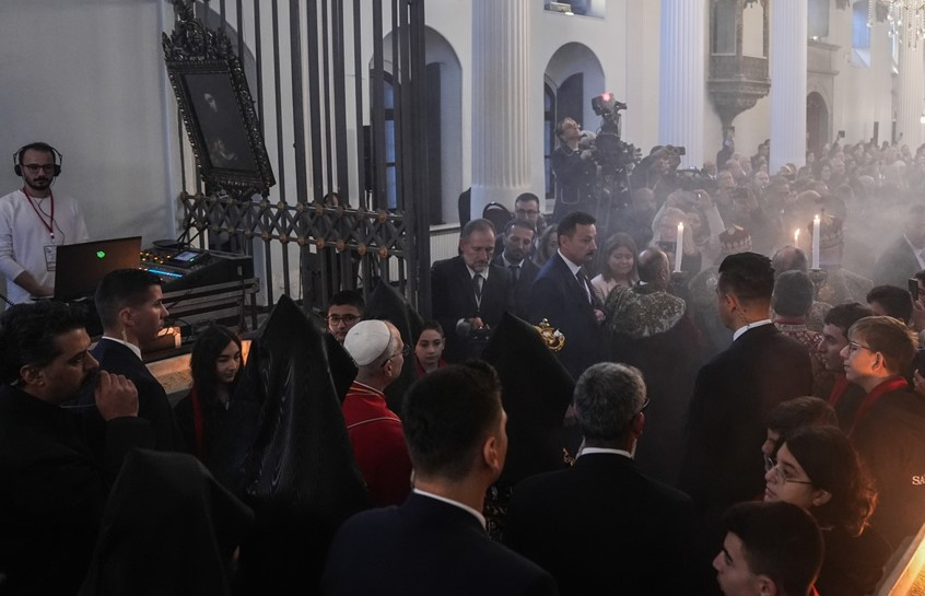 Papa 14. Leonun Kumkapı Meryem Ana Kilisesindeki ziyaretinden kareler