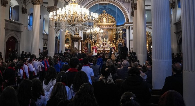 Papa 14. Leonun Kumkapı Meryem Ana Kilisesindeki ziyaretinden kareler