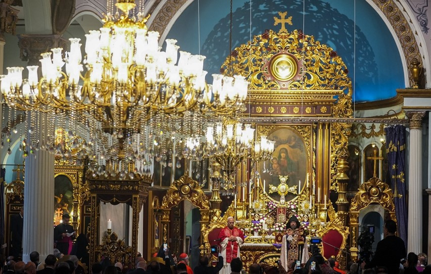 Papa 14. Leonun Kumkapı Meryem Ana Kilisesindeki ziyaretinden kareler