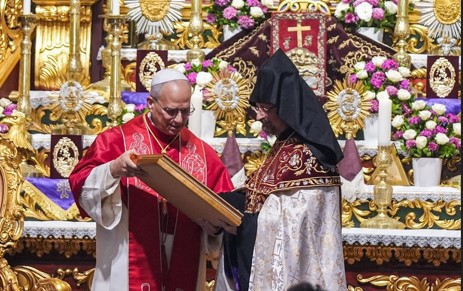 Papa 14. Leonun Kumkapı Meryem Ana Kilisesindeki ziyaretinden kareler