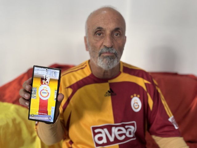 Galatasaray taraftarı adamın ilginç evi Sokaktan geçenler fotoğrafını çekiyor