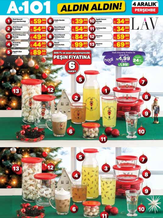 SATIŞA ÇIKTI A101 YILBAŞI İNDİRİM KATALOĞU 4 ARALIK 2025 || A101 Aldın Aldın aktüel afişi bu hafta neler sunuyor, hangi ürünler var A101 broşürü ile yılbaşı süsleri, katlanabilir masa, yılbaşı ağacı, el bakım seti, cilt temizleyici raflarda