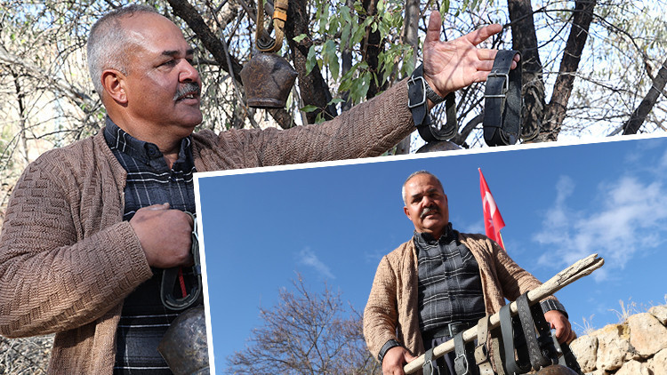 Evine giren hırsızlar çaldı, o yine biriktirdi | Çobanın sıra dışı koleksiyonu: Bahçesinde sergiliyor