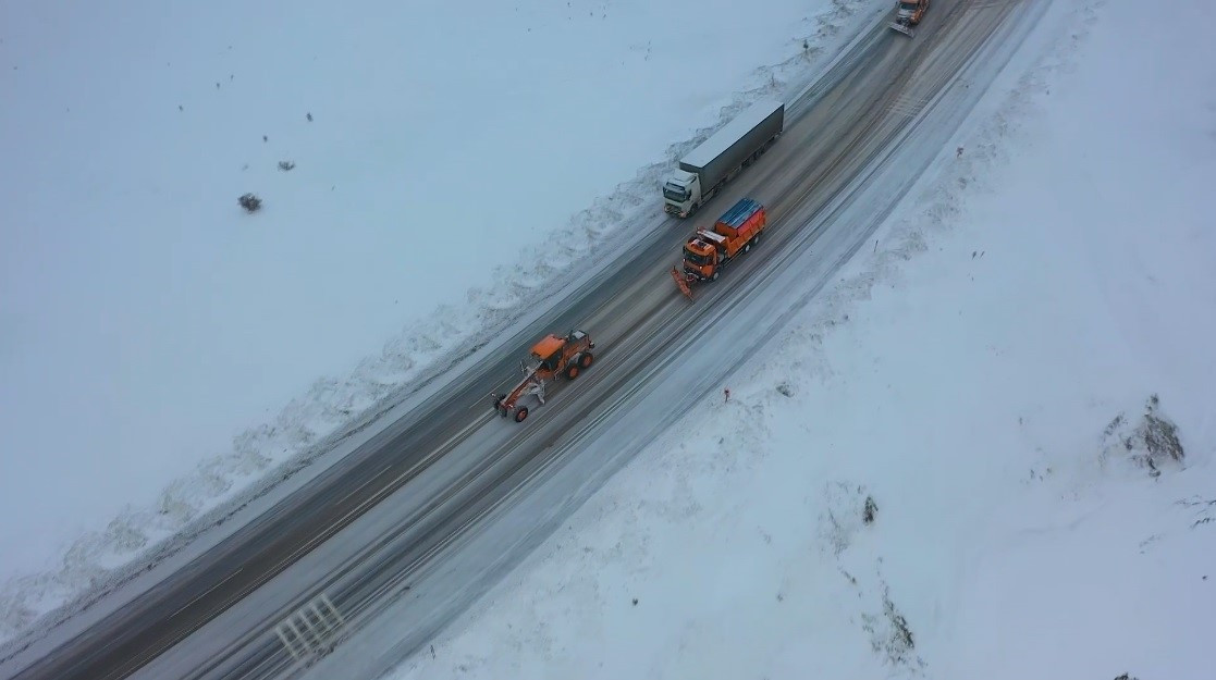 Sıcağıyla meşhur ilde kış başladı... Mevsimin ilk karı düştü