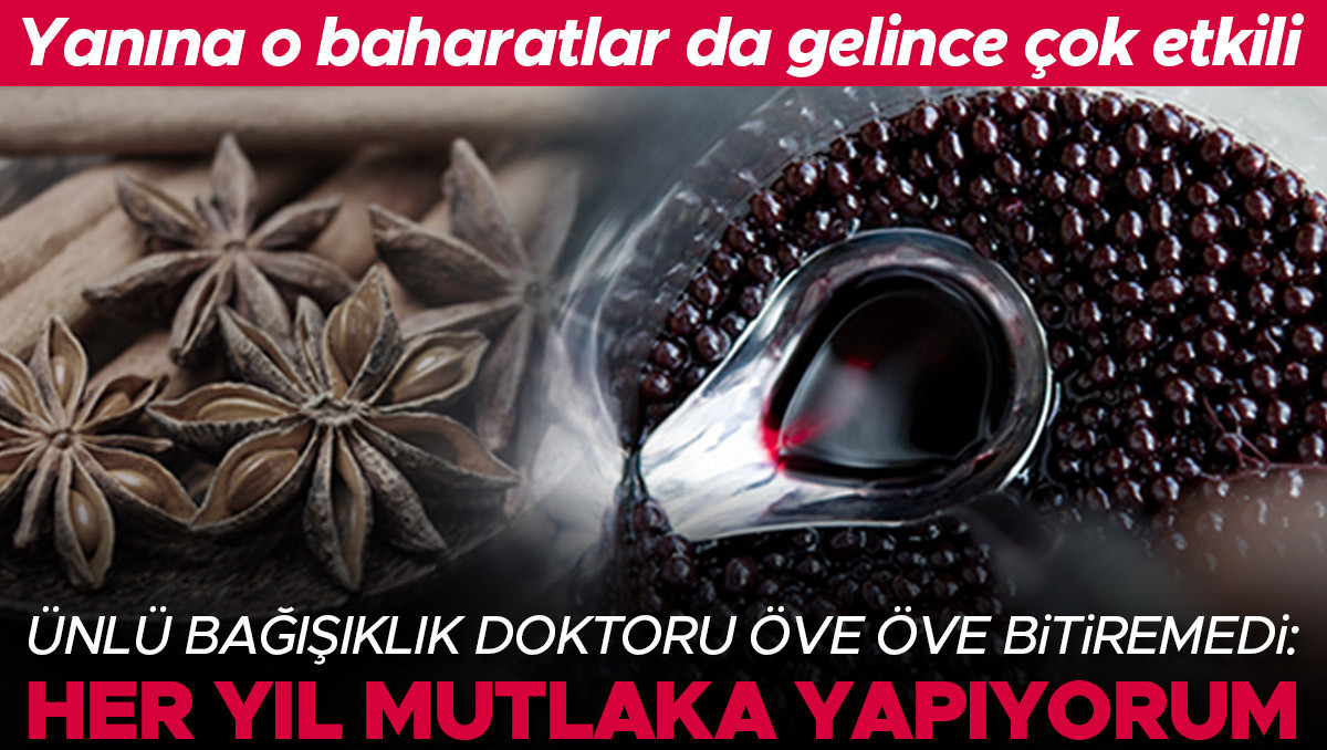 Ünlü bağışıklık doktoru öve öve bitiremedi... Tarçın ve yıldız anasonla bir araya gelince çok etkili