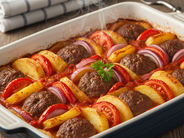 Tam bir anne yemeği: Köfte patates