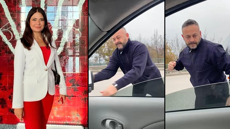 Meclis üyesini sıkıştırıp aracı yumrukladı: Seni öldürürüm