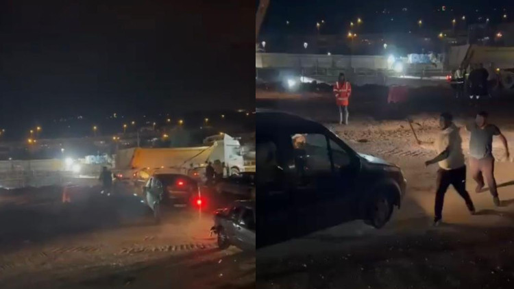 Öfkelenen sürücü ortalığı birbirine kattı