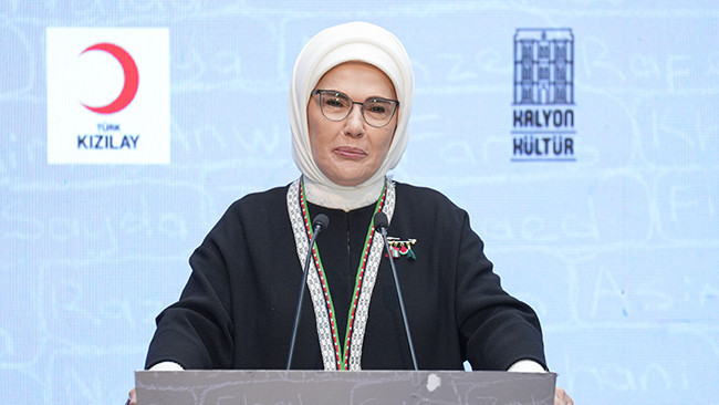 Emine Erdoğan'dan 'Kalanlar' Filistin Sergisi'ne ilişkin paylaşım