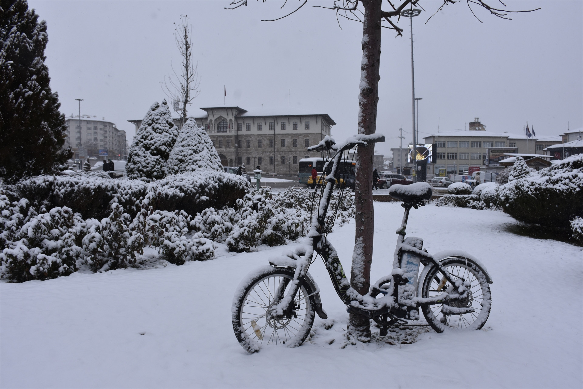 SİVASTA KAR YAĞIŞI