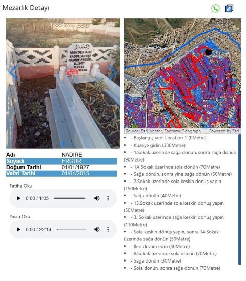 Belediyeden dikkat çeken mezarlık uygulaması | Dijital çağa ayak uydurmak için yaptık