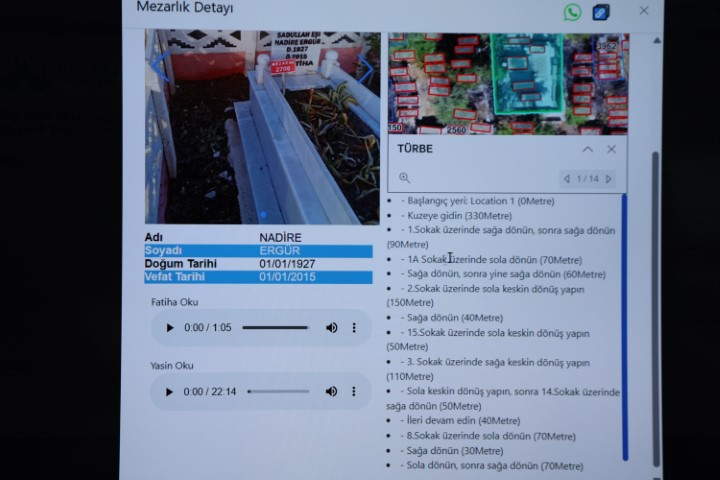 Belediyeden dikkat çeken mezarlık uygulaması | Dijital çağa ayak uydurmak için yaptık