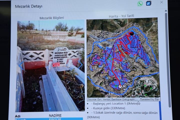 Belediyeden dikkat çeken mezarlık uygulaması | Dijital çağa ayak uydurmak için yaptık