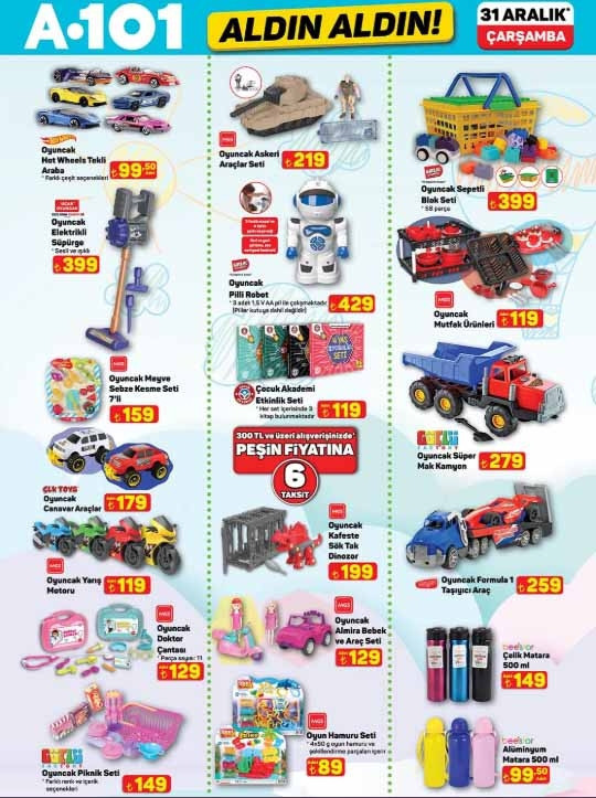 BUGÜN RAFLARDA ❗A101 AFİŞİ 31 ARALIK 2025 ÇARŞAMBA || A101 Aldın Aldın aktüel kataloğu bu hafta neler getiriyor A101 indirim broşürü ile 3lü beyaz cam ankastre seti, şarjlı süpürge, otomatik narenciye sıkacağı, ısıtıcı ve buharlı temizleyici raflarda