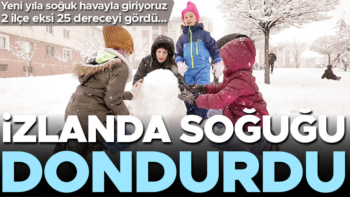 İzlanda soğuğu dondurdu