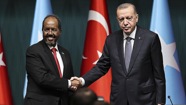 Cumhurbaşkanı Erdoğan, Somali Cumhurbaşkanı Hasan Şeyh Mahmud ile bir araya geldi