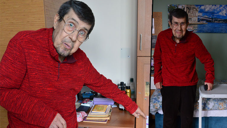 Huzurevine yerleşen usta sanatçı Zihni Göktay: İnsan eti ağırdır!