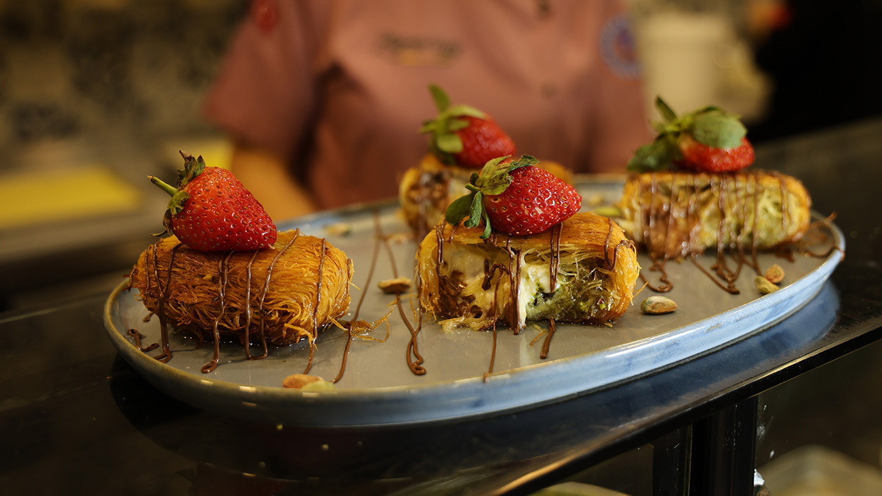 Bu da ‘çikolatalı kaymaklı kadayıf sarma'