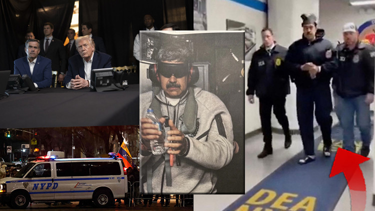 Son dakika... ABD'ye götürülen Maduro'dan yeni görüntüler : Elleri kelepçeli ayağında terlik