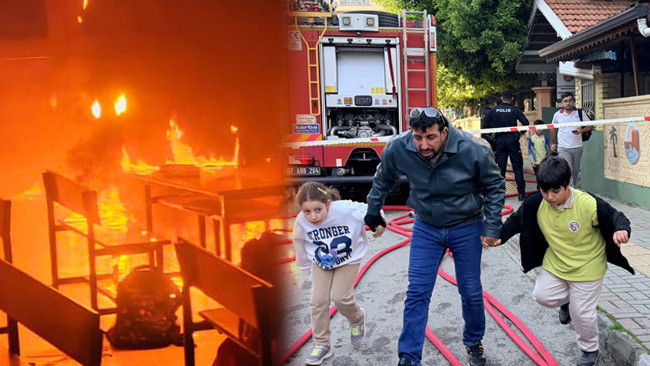 İlkokulda sınıfta yangın çıktı! Eğitime 2 gün ara verildi