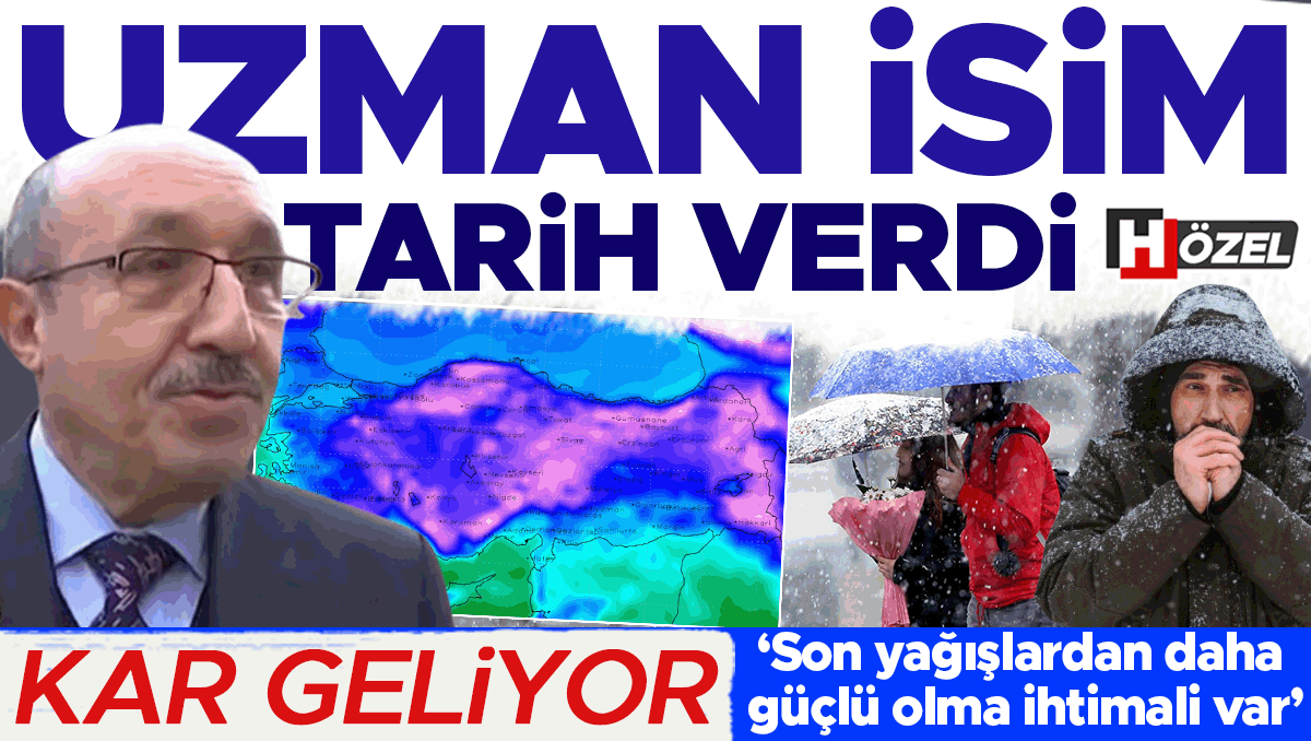 Kar geliyor! Dr. Güven Özdemir tarih vererek uyardı: ‘Son yağışlardan daha güçlü olma ihtimali var’